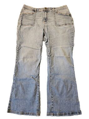 VTG Y2K ZD Zana Di Womens Bootcut Back Button Pocket Jeans Plus Size 20